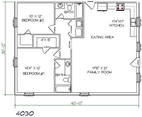 30x30 metal house plan|30 x 50 barndominium plans.